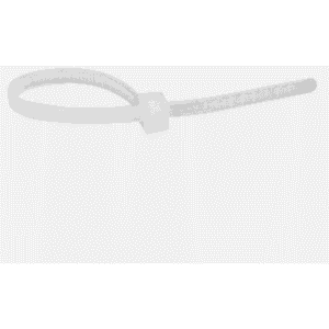 Collier de serrage en polyamide incolore 2,4 mm avec tête de verrouillage