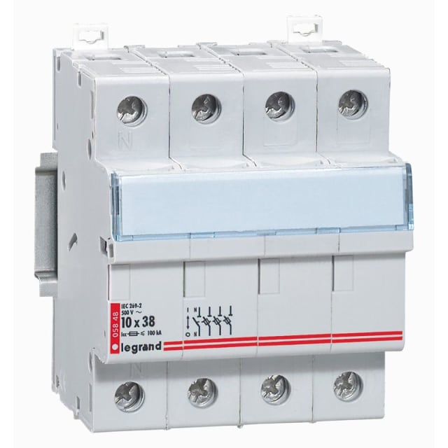 LEGRAND - Coupe-circuit 3p+n - 10x38mm 500V - Lexic - 4 modules - 005848 LEGRAND - Coupe-circuit 3p+n - 10x38mm 500V - Lexic - 4 modules - 005848