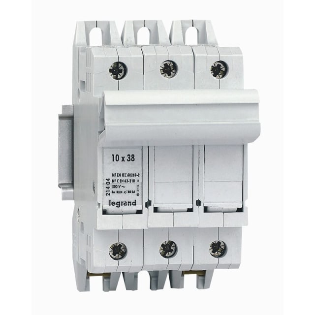 LEGRAND - Coupe-circuit SP38 3P Pour cartouches ind. 10x38mm - 021404 LEGRAND - Coupe-circuit SP38 3P Pour cartouches ind. 10x38mm - 021404