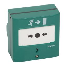 LEGRAND - Déclencheur manuel saillie Vert à membrane 2 contacts - 138048