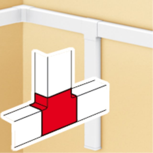 LEGRAND - Dérivation en T 25x25mm - 637106 LEGRAND - Dérivation en T 25x25mm - 637106