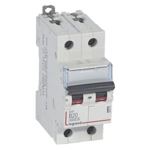 LEGRAND - Disjoncteur DX³ 6000A/10kA 2P B20 230/400V - 2 modules - 407510