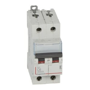 LEGRAND - Disjoncteur DX³ 6000A/10kA 2P C06 400V 2 modules - 407796