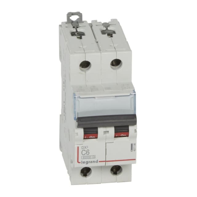 LEGRAND - Disjoncteur DX³ 6000A/10kA 2P C06 400V 2 modules - 407796 LEGRAND - Disjoncteur DX³ 6000A/10kA 2P C06 400V 2 modules - 407796