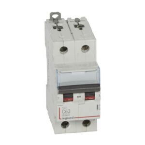 LEGRAND - Disjoncteur DX³ 6000A/10kA 2P C63 400V 2 modules - 407806