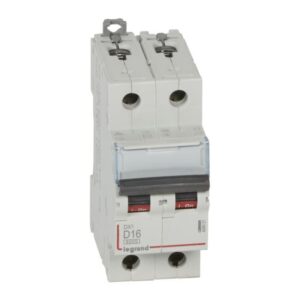 LEGRAND - Disjoncteur DX³ 6000A/10kA 2P D16 400V 2 modules - 408031