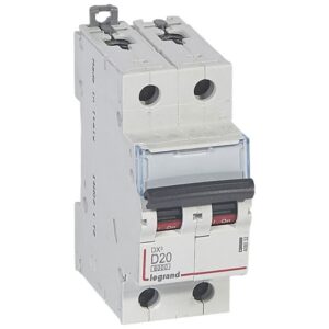 LEGRAND - Disjoncteur DX³ 6000A/10kA 2P D20 400V 2 modules - 408032
