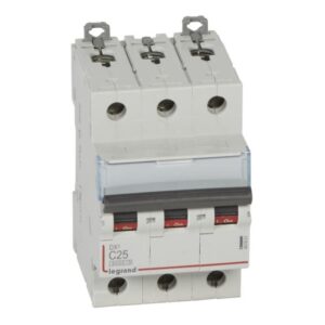 LEGRAND - Disjoncteur DX³ 6000A/10kA 3P C25 400V 3 modules - 407861
