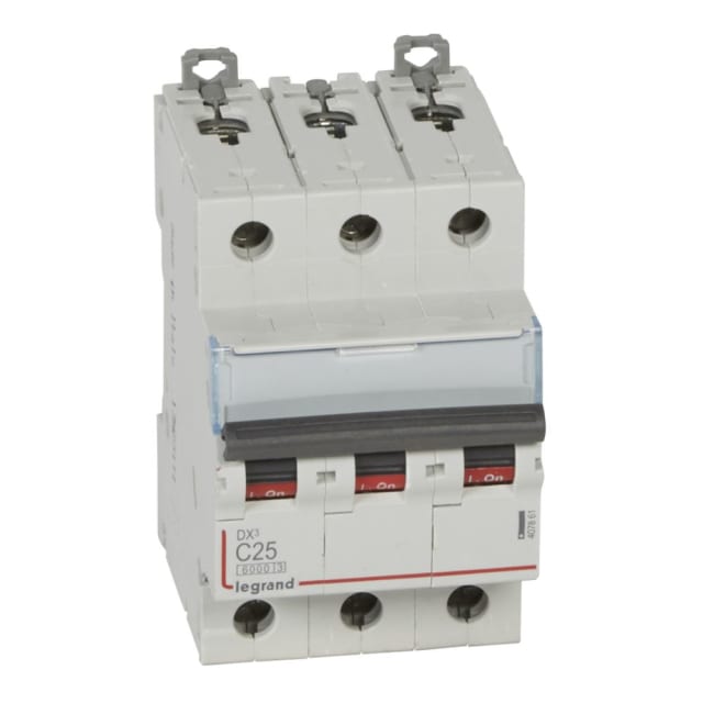 LEGRAND - Disjoncteur DX³ 6000A/10kA 3P C25 400V 3 modules - 407861 LEGRAND - Disjoncteur DX³ 6000A/10kA 3P C25 400V 3 modules - 407861