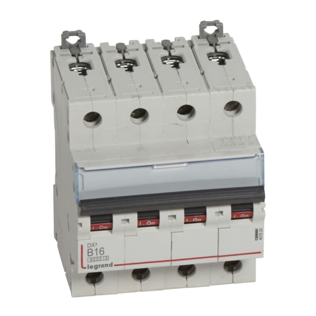 LEGRAND - Disjoncteur DX³ 6000A/10kA 4P B16 400V - 4 modules - 407624 LEGRAND - Disjoncteur DX³ 6000A/10kA 4P B16 400V - 4 modules - 407624