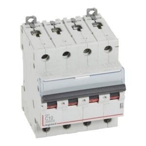 LEGRAND - Disjoncteur DX³ 6000A/10kA 4P C10 400V 4 modules - 407926