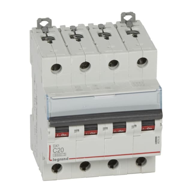 LEGRAND - Disjoncteur DX³ 6000A/10kA 4P C20 400V 4 modules - 407929 LEGRAND - Disjoncteur DX³ 6000A/10kA 4P C20 400V 4 modules - 407929