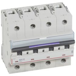 LEGRAND - Disjoncteur DX³ MA - 50kA - magnetique seul 125A - 4p 400V - 10A - 6 mod. - 410260