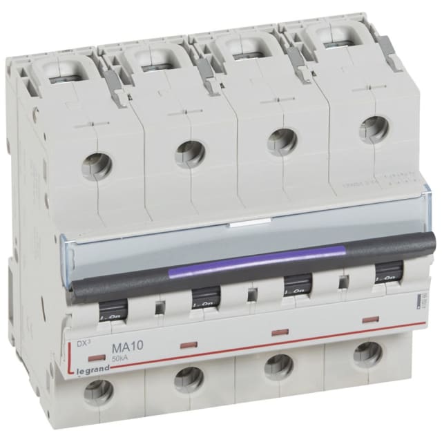 LEGRAND - Disjoncteur DX³ MA - 50kA - magnetique seul 125A - 4p 400V - 10A - 6 mod. - 410260 LEGRAND - Disjoncteur DX³ MA - 50kA - magnetique seul 125A - 4p 400V - 10A - 6 mod. - 410260