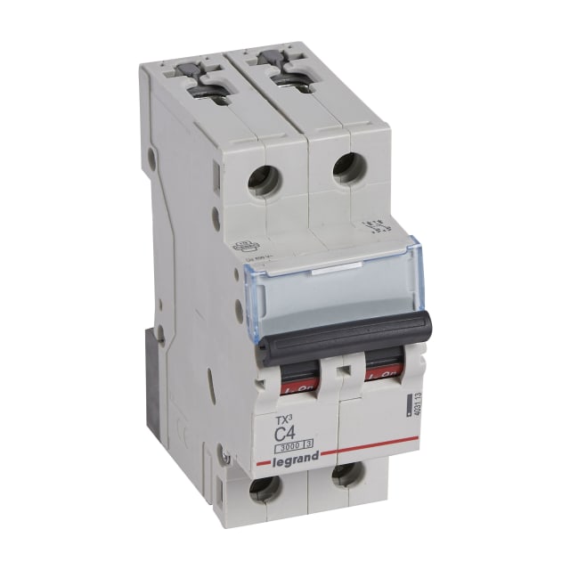 LEGRAND - Disjoncteur TX³ 3kA 2P C04 230/400V - 2 modules - 403113 LEGRAND - Disjoncteur TX³ 3kA 2P C04 230/400V - 2 modules - 403113