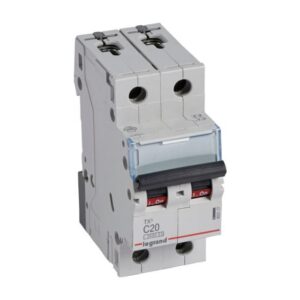 LEGRAND - Disjoncteur TX³ 3kA 2P C20 230/400V - 2 modules - 403117
