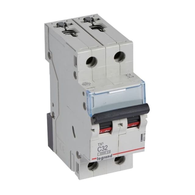 LEGRAND - Disjoncteur TX³ 3kA 2P C32 230/400V - 2 modules - 403119 LEGRAND - Disjoncteur TX³ 3kA 2P C32 230/400V - 2 modules - 403119