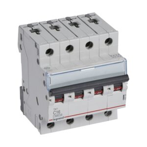 LEGRAND - Disjoncteur TX³ 3kA 4P C16 400V - 4 modules - 403136