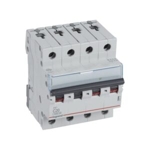 LEGRAND - Disjoncteur TX³ 3kA 4P C20 400V - 4 modules - 403137