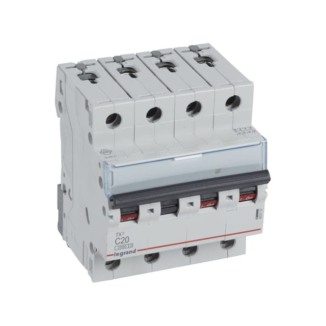 LEGRAND - Disjoncteur TX³ 3kA 4P C20 400V - 4 modules - 403137 LEGRAND - Disjoncteur TX³ 3kA 4P C20 400V - 4 modules - 403137