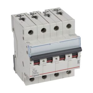LEGRAND - Disjoncteur TX³ 3kA 4P C32 400V - 4 modules - 403139