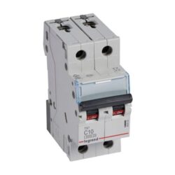 LEGRAND - Disjoncteur TX³ 6000A/6kA 2P C10 230/400V - 2 modules - 403526