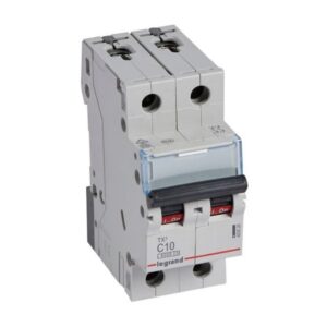 LEGRAND - Disjoncteur TX³ 6000A/6kA 2P C10 230/400V - 2 modules - 403526