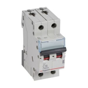 LEGRAND - Disjoncteur TX³ 6000A/6kA 2P C16 230/400V - 2 modules - 403528