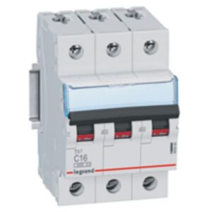 LEGRAND - Disjoncteur TX³ 6000A/6kA 3P C16 400V - 3 modules - 403545