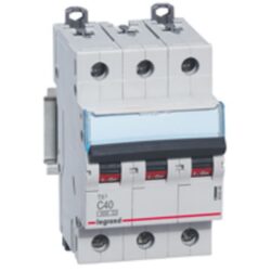 LEGRAND - Disjoncteur TX³ 6000A/6kA 3P C40 400V - 3 modules - 403549