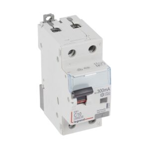 LEGRAND - Disjoncteur différentiel DX³ PhN 300mA C10 A 6000A/10kA - 1 module - 411081