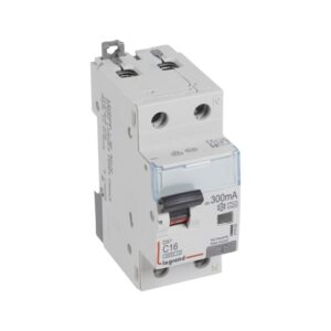 LEGRAND - Disjoncteur différentiel DX³ PhN 300mA C16 A 6000A/10kA - 1 module - 411083