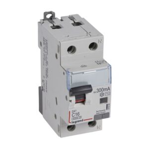 LEGRAND - Disjoncteur différentiel DX³ PhN 300mA C16 AC 6000A/10kA - 1 module - 411035