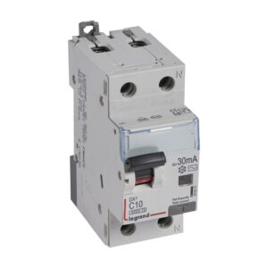 LEGRAND - Disjoncteur différentiel DX³ PhN 30mA C10 AC 6000A/10kA - 1 module - 411011
