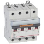 LEGRAND - Disjoncteurs DX³ 4P C 25A 400V - 25KA - 4 mod. - 409796