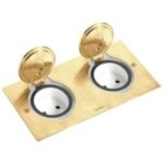 LEGRAND - Double réceptacle prise de sol rond bronze pour fonctions Mosaic - 089712