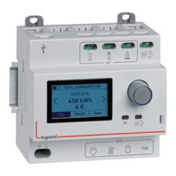 LEGRAND - Ecocompteur standard 5 postes 230V - 50/60Hz - 5 modules - 412030