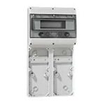 LEGRAND - Embase 2 plastrons 125x280 P17 Tempra + rail 12 mod. - 057703
