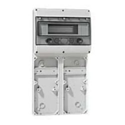 LEGRAND - Embase 2 plastrons 125x280 P17 Tempra + rail 12 mod. - 057703