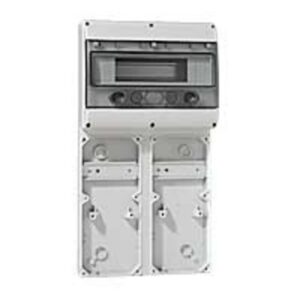 LEGRAND - Embase 2 plastrons 125x280 P17 Tempra + rail 12 mod. - 057703