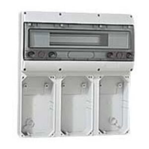LEGRAND - Embase 3 plastrons 125x220 P17 Tempra + rail 18 mod. - 057706