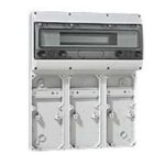 LEGRAND - Embase 3 plastrons 125x280 P17 Tempra + rail 18 mod. - 057704