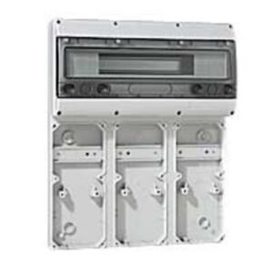 LEGRAND - Embase 3 plastrons 125x280 P17 Tempra + rail 18 mod. - 057704
