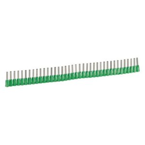 Embout de câblage isolé vert 0,34 mm² avec collerette plastique
