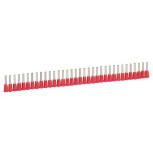 Embout de câblage isolé rouge 1 mm² avec collerette isolante