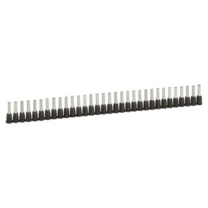 Embouts de câblage isolés noirs 1,5 mm² en barrette