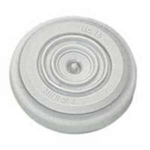 Embout gris rond pour boîte de dérivation câble 20 mm avec anneaux concentriques