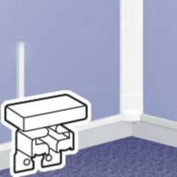 LEGRAND - Embout pour DLP 40 x 16 mm autobloquant g/dr - blanc - 031208