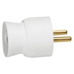 LEGRAND - Fiche 2P+T sortie droite 16A blanc - 050415