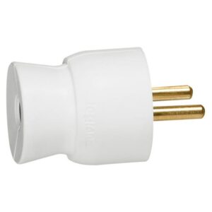 LEGRAND - Fiche 2P+T sortie droite 16A blanc - 050415
